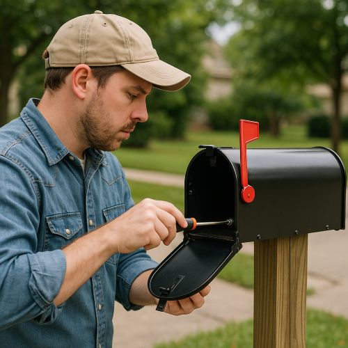 Professional mailbox repair technician in El Paso